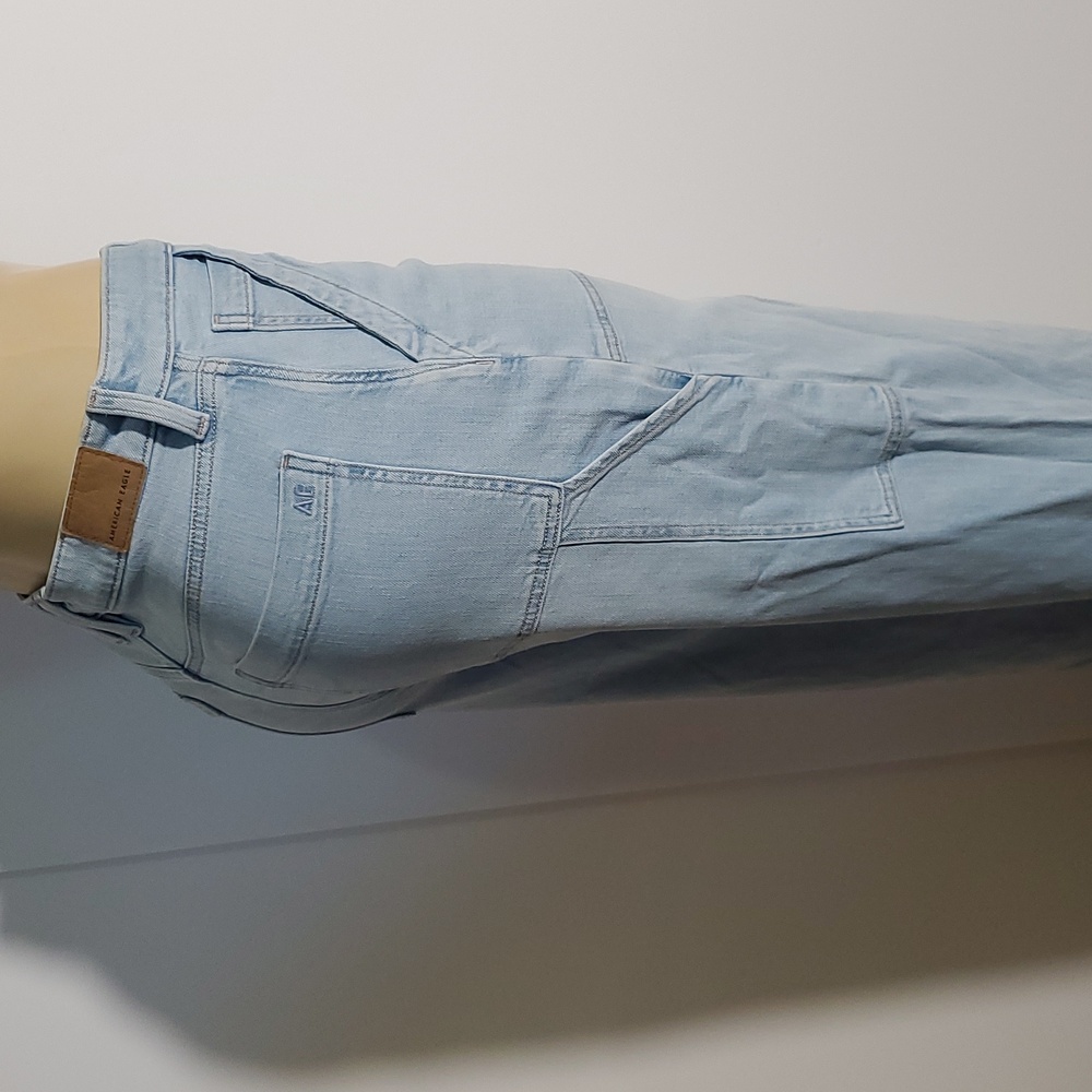 American Eagle Outfitters Light Blue Flare Jeans - Picture 5 of 16